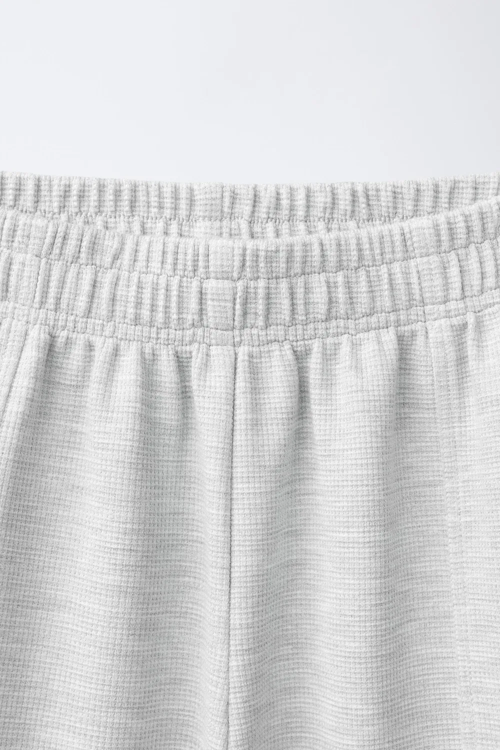Спортивные джоггеры с вафельной вязкой ZARA, Grey marl — фото 3