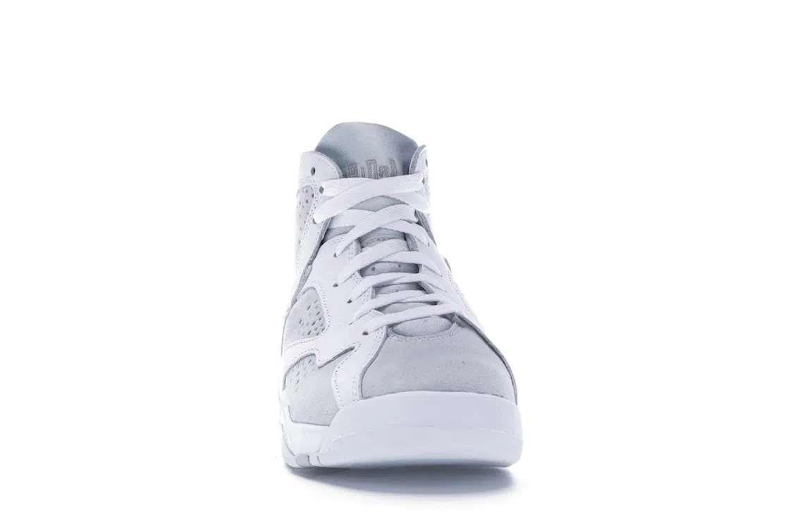 Детские кроссовки для мальчиков с высоким качеством Jordan 7 Retro Jordan, White/Metallic Silver-Pure Platinum — фото 2