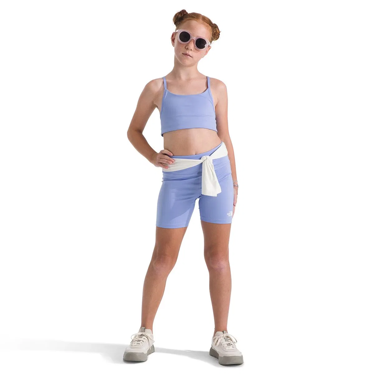 Детские шорты для девочек с технологией FlashDry Flex 5in Tight Short The North Face, Periwinkle Glow — фото 2