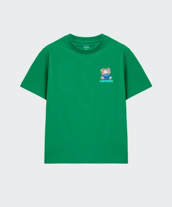 Футболка с принтом Gardener's Icon, Musinsa Standard Kids, ирландский зеленый — фото 3