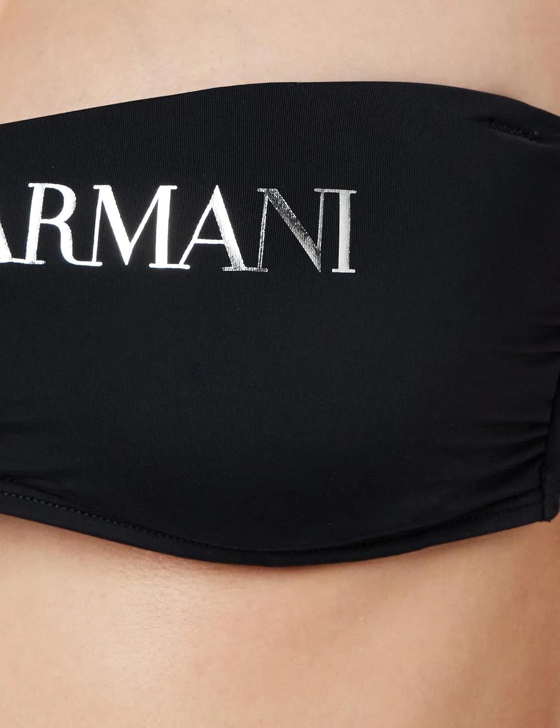 Женский бикини с бантами Emporio Armani, Black — фото 2