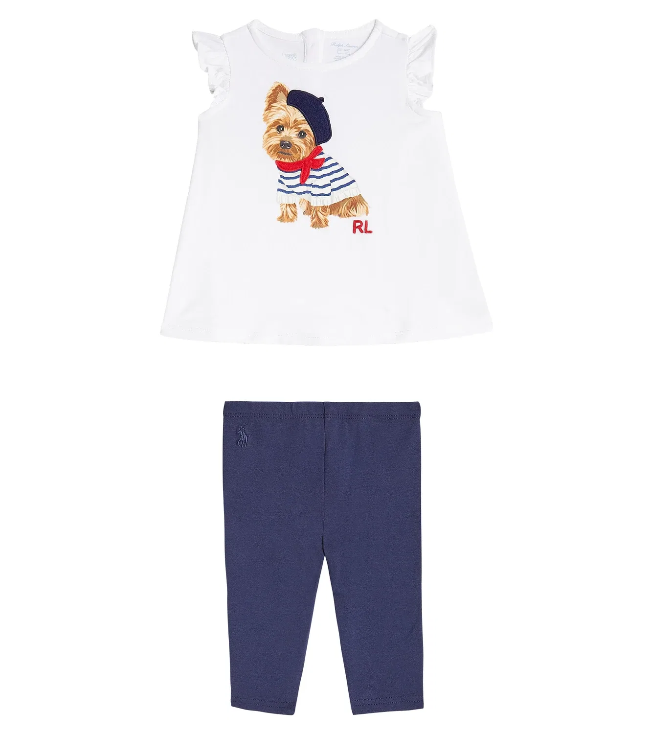Комплект из топа и брюк для младенца Polo Ralph Lauren Kids, мультиколор