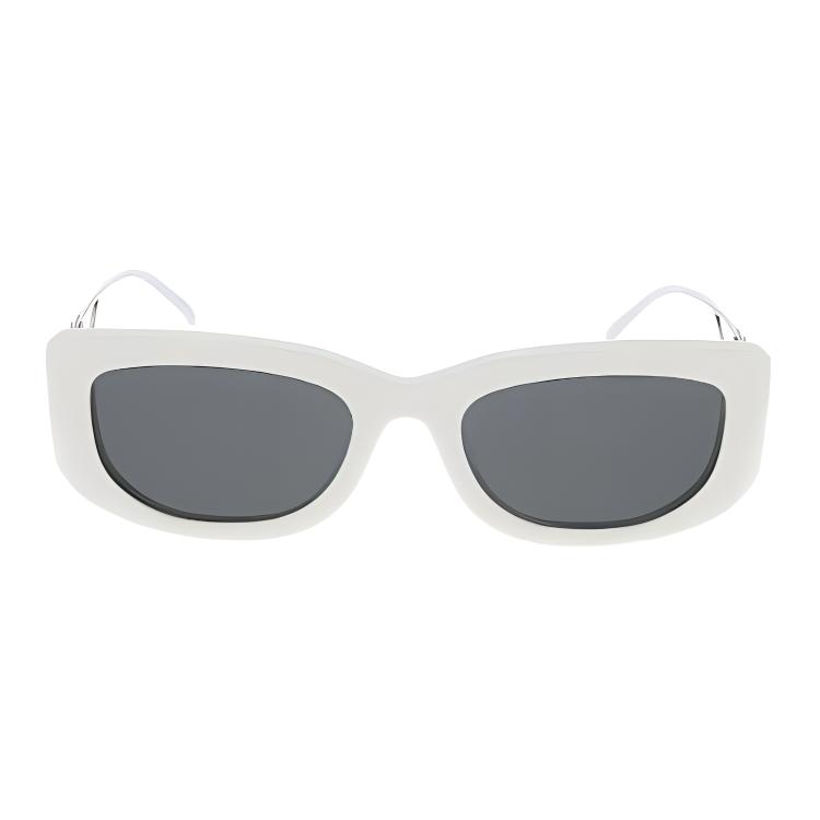 

PRADA Овальные солнцезащитные очки женские белые, White