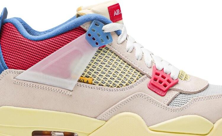 Кроссовки Union LA x Air Jordan 4 Retro Guava Ice, розовый — фото 2