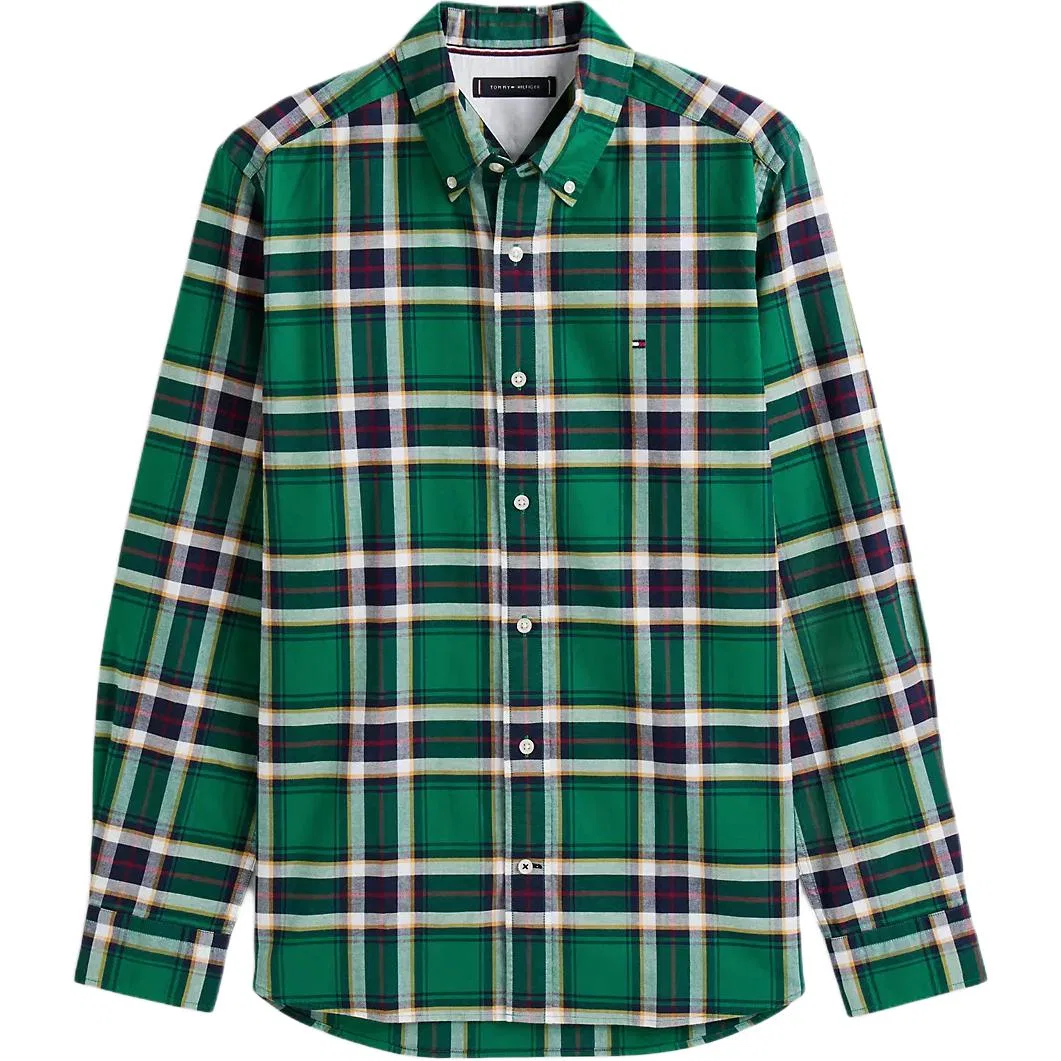 Мужская рубашка с отложным воротником Tommy Hilfiger, Nouveau Green