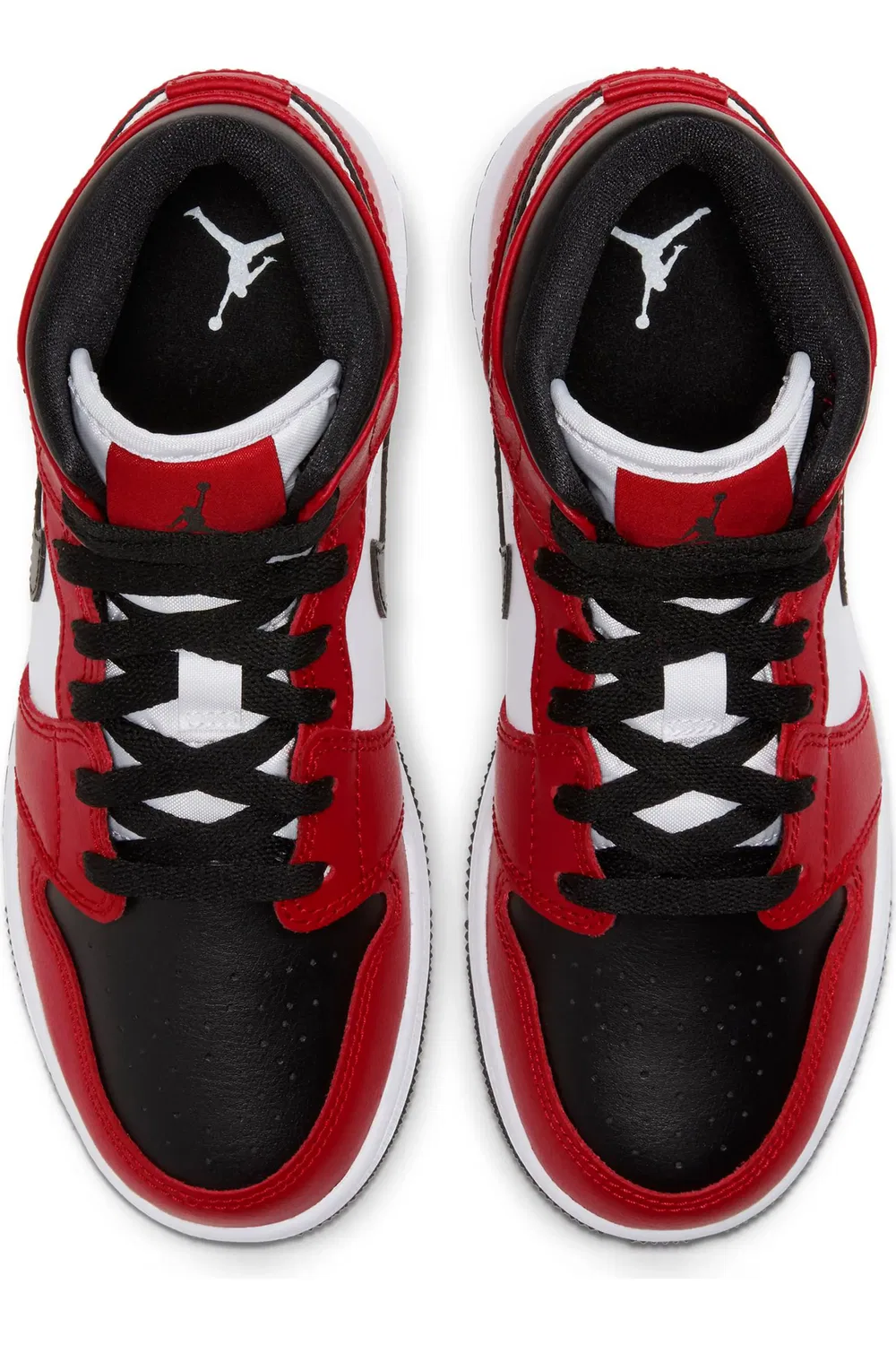 Детские кроссовки высокие Air Jordan 1 Mid Nike, 069 черный/черный — фото 3