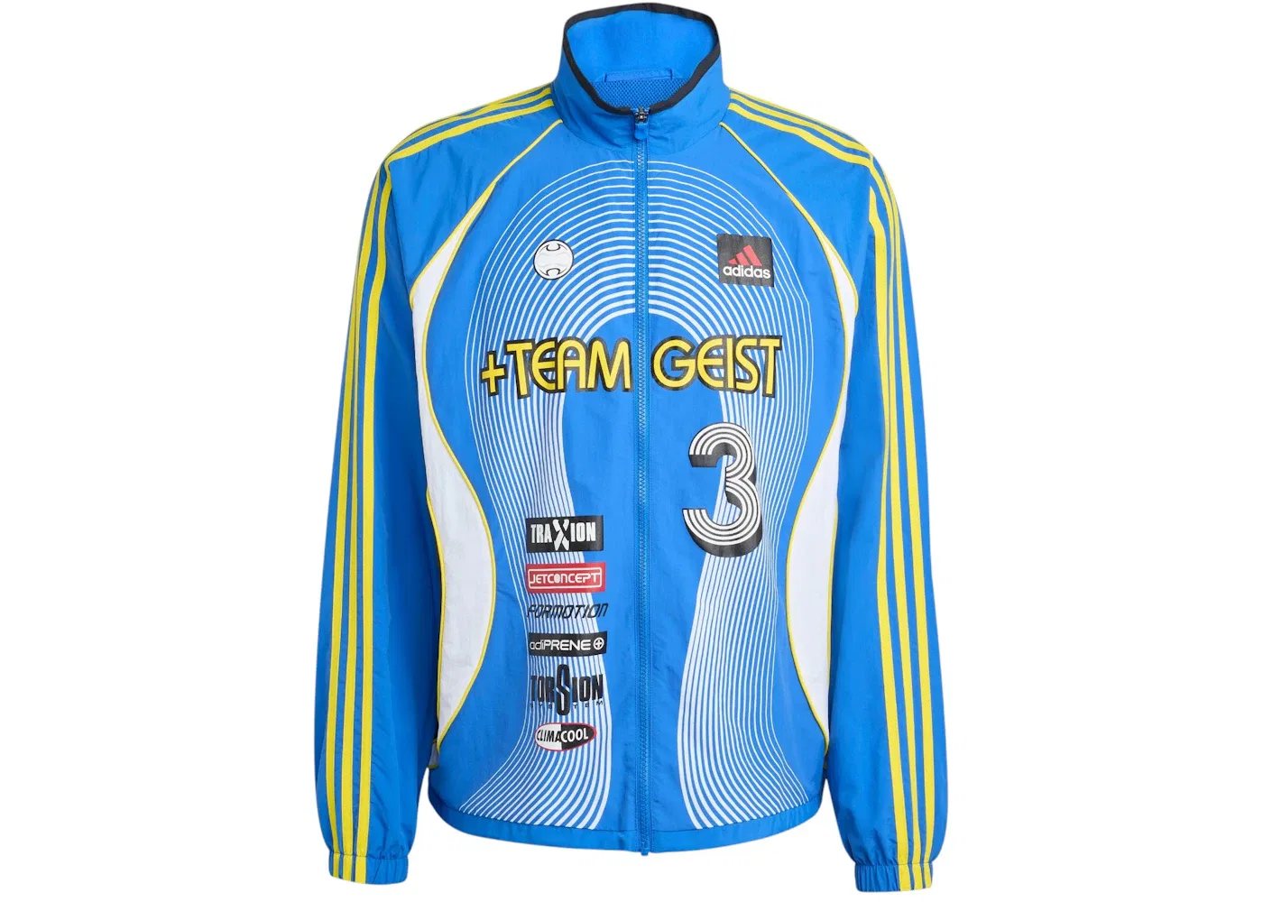 Мужская ветровка с длинным рукавом Tracktop Adidas, Blue Black White