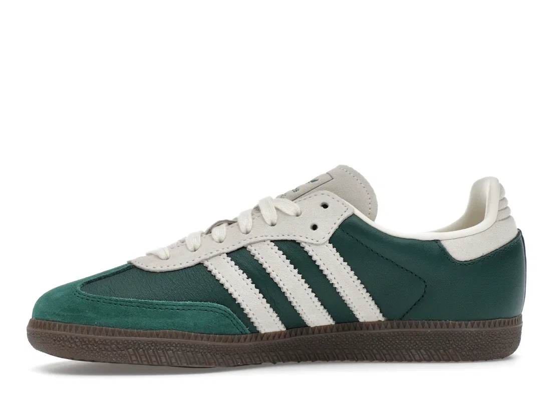 Детские кроссовки lifestyle с замшевым верхом Adidas Samba OG, Dark Green/Beige — фото 3