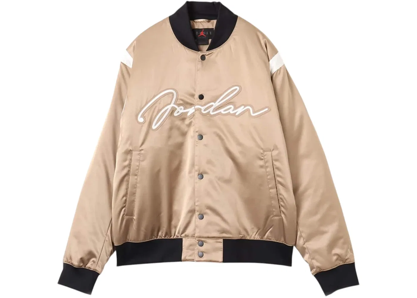 Мужская куртка-бомбер с воротником-стойкой Jordan MVP Varsity Bomber Jacket, Beige