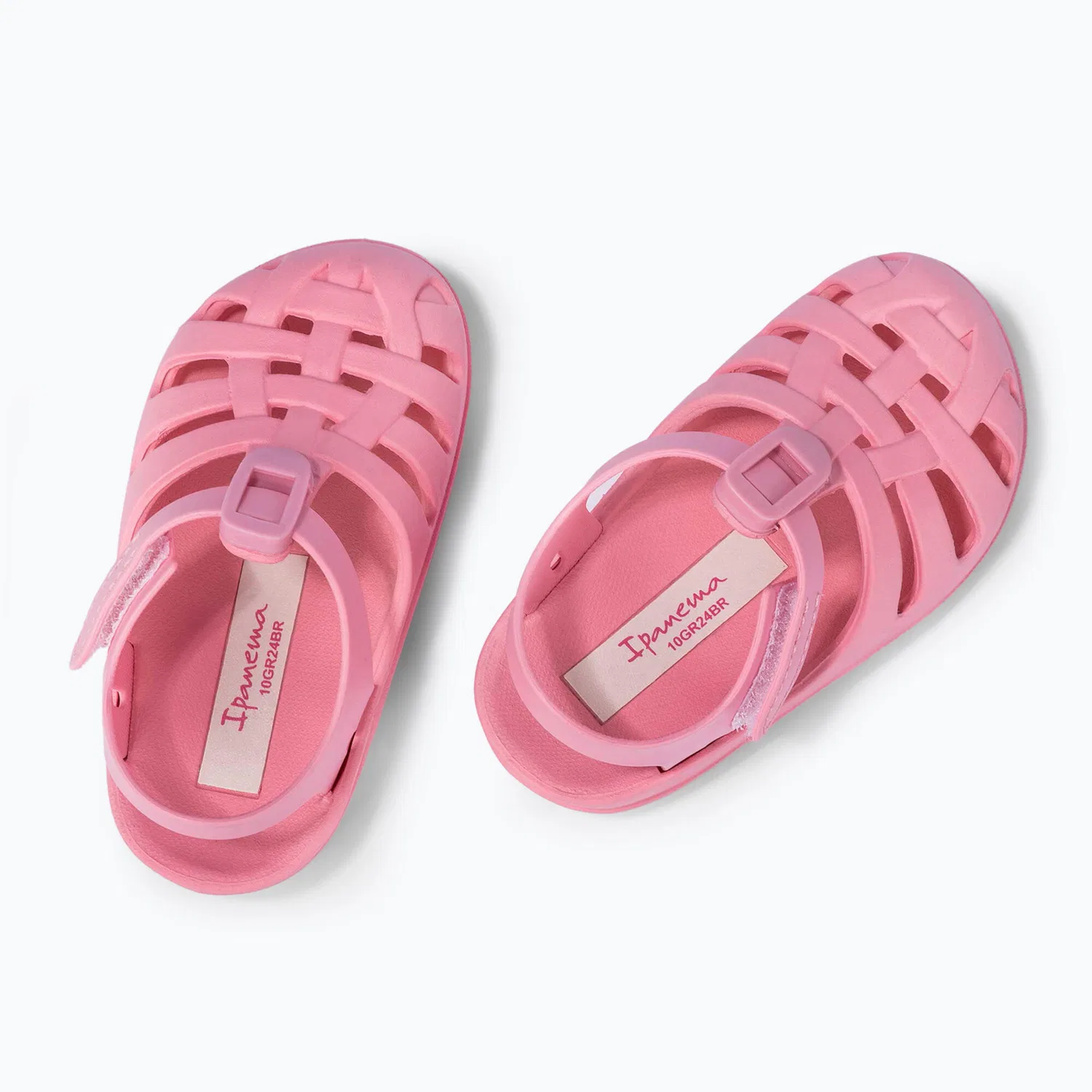 Детские сандалии для девочек с закрытым носком Ipanema Summer Basic II Baby, Rosa — фото 3