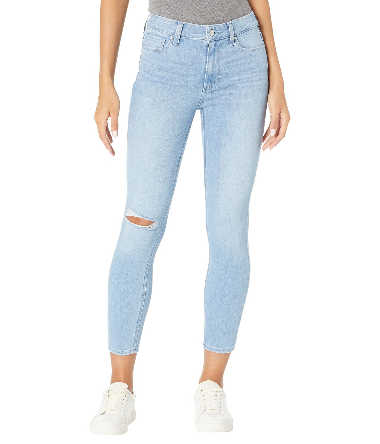 

Джинсы Paige, Hoxton Crop in Folklore Destructed