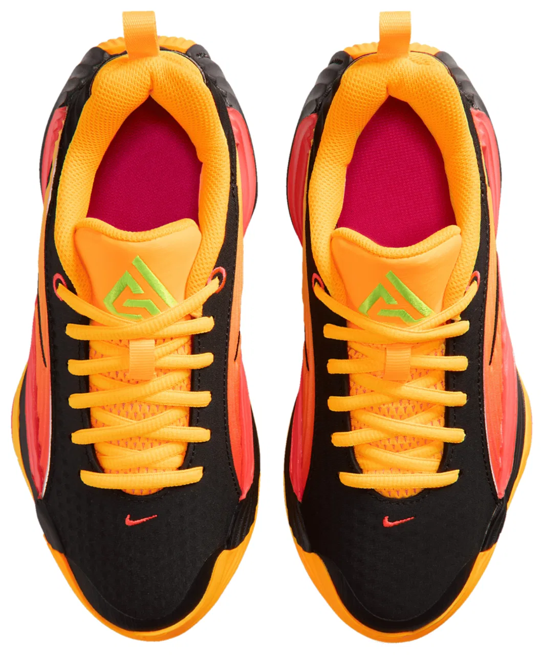 Детские кроссовки для мальчиков Giannis Immortality 5 Nike, Laser Crimson Metallic Silver Laser Orange — фото 4