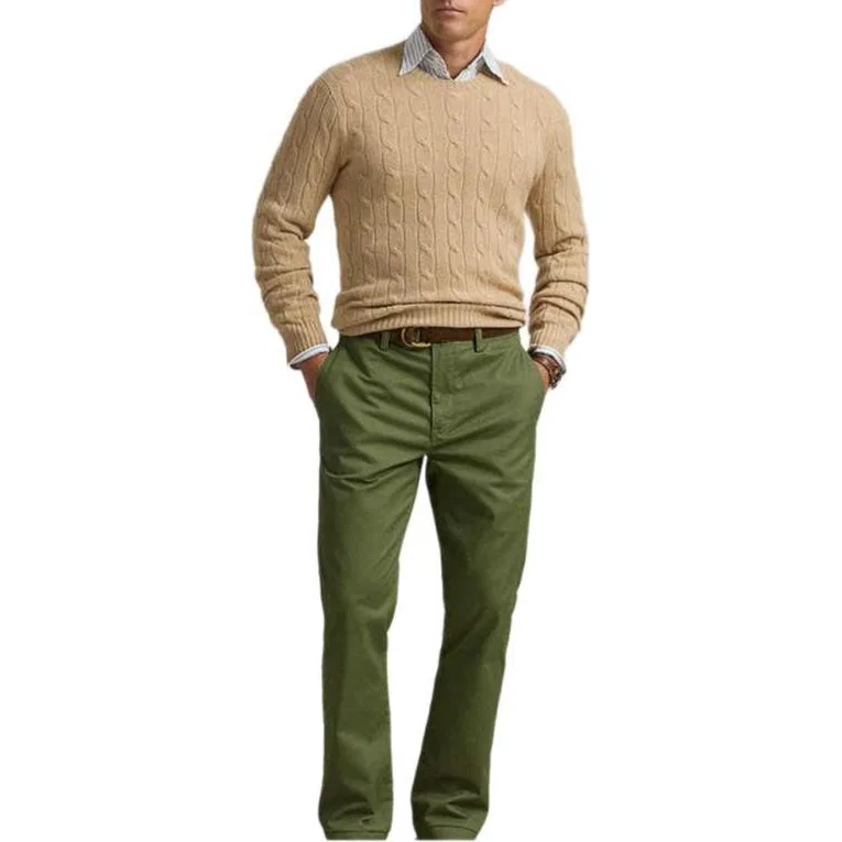 Мужские повседневные брюки с принтом Flower Path Green, Polo Ralph Lauren, Green — фото 3