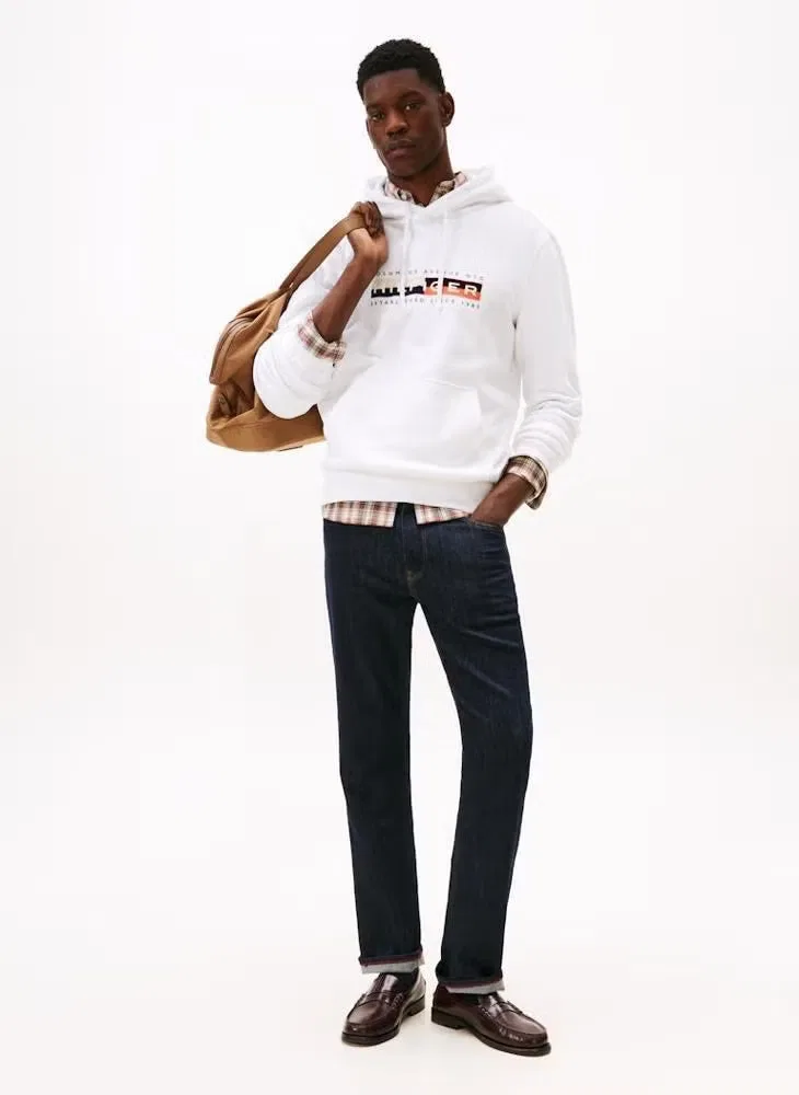 Худи с цветочным принтом Tommy Hilfiger, белый — фото 4