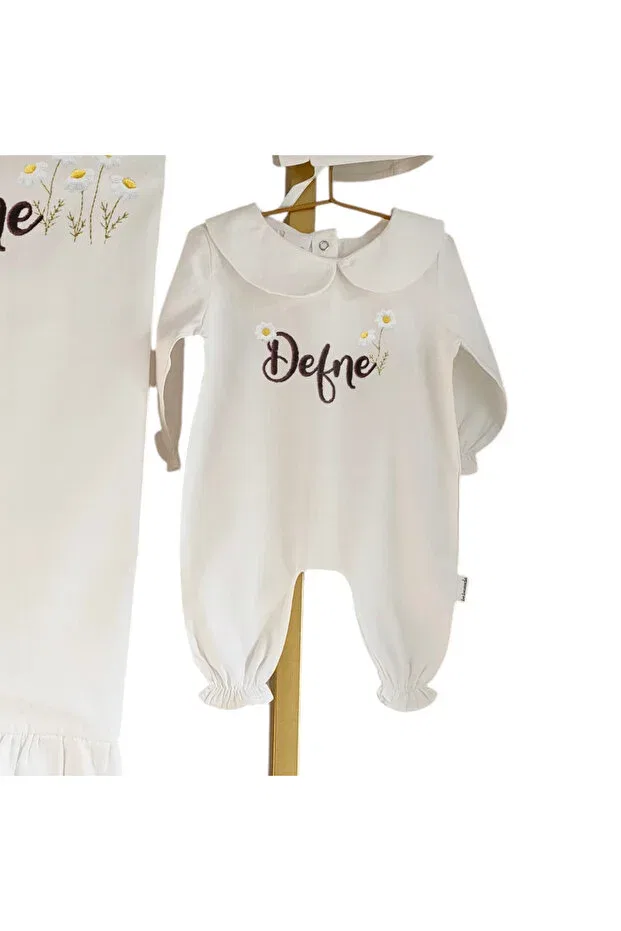 Детский комплект из 5 предметов из хлопкового сатина Mis Bebe Minik Insanların Sarayı, Model-2 — фото 3