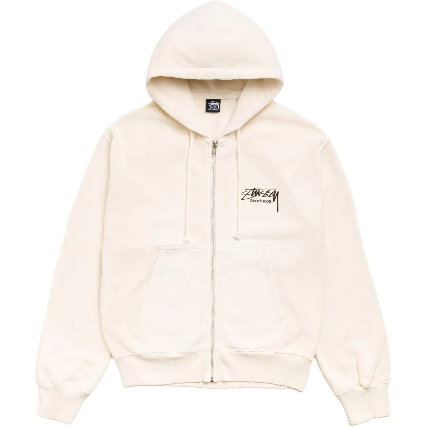 Детский свитшот с капюшоном Stussy, Bone White