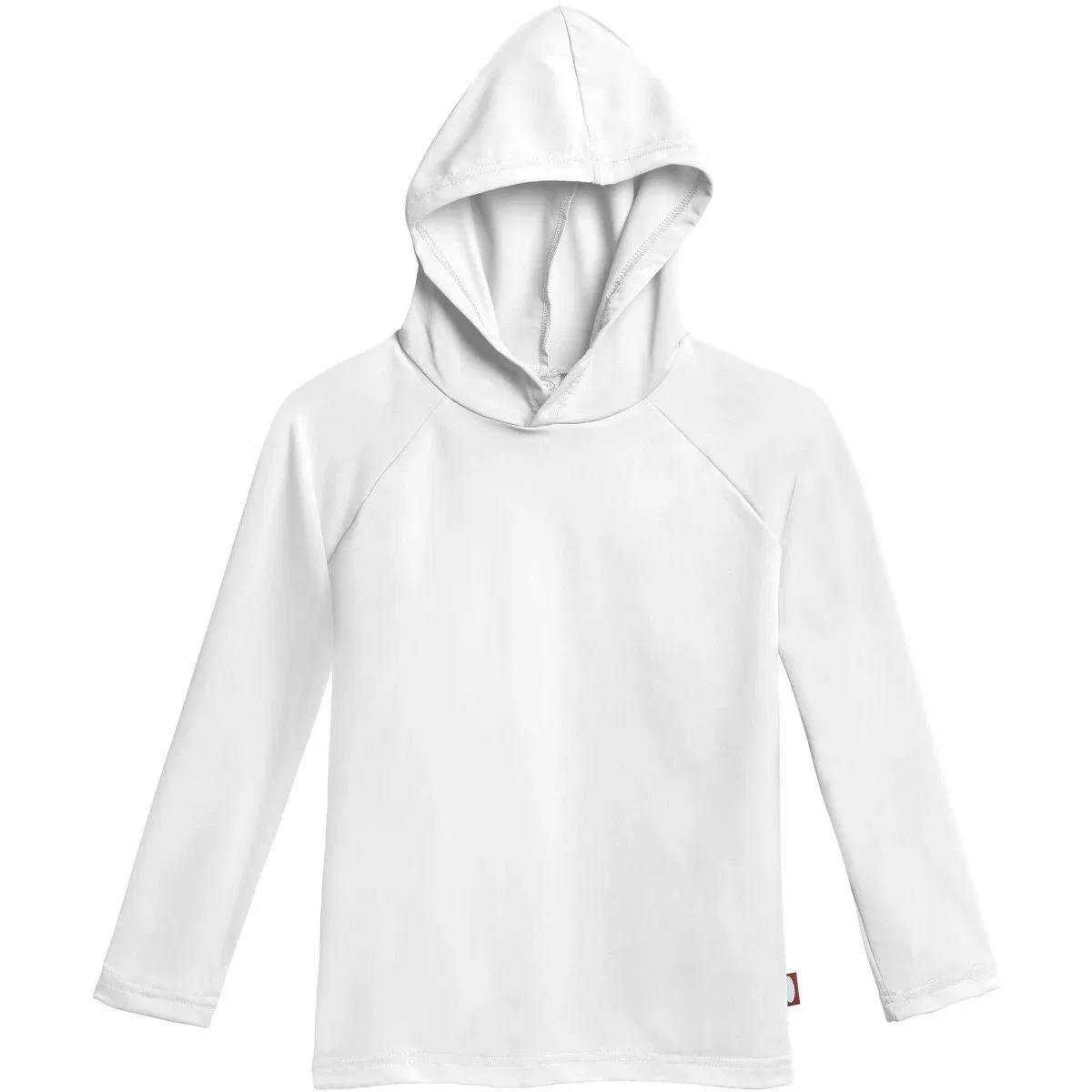 Детская рашгарда с капюшоном и длинным рукавом City Threads, White