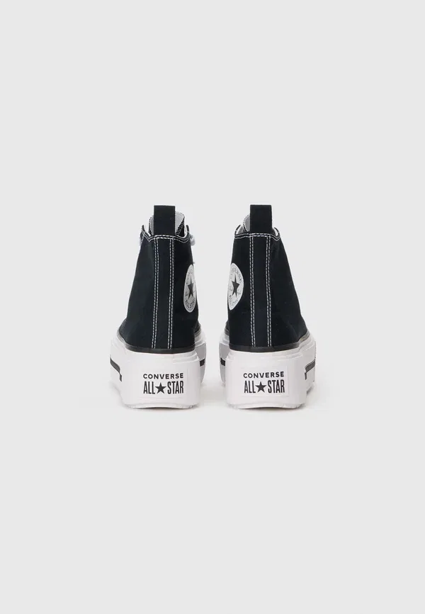 Кроссовки Chuck Taylor All Star Lift Double Stack унисекс - высокие кроссовки Converse, белый/черный — фото 3