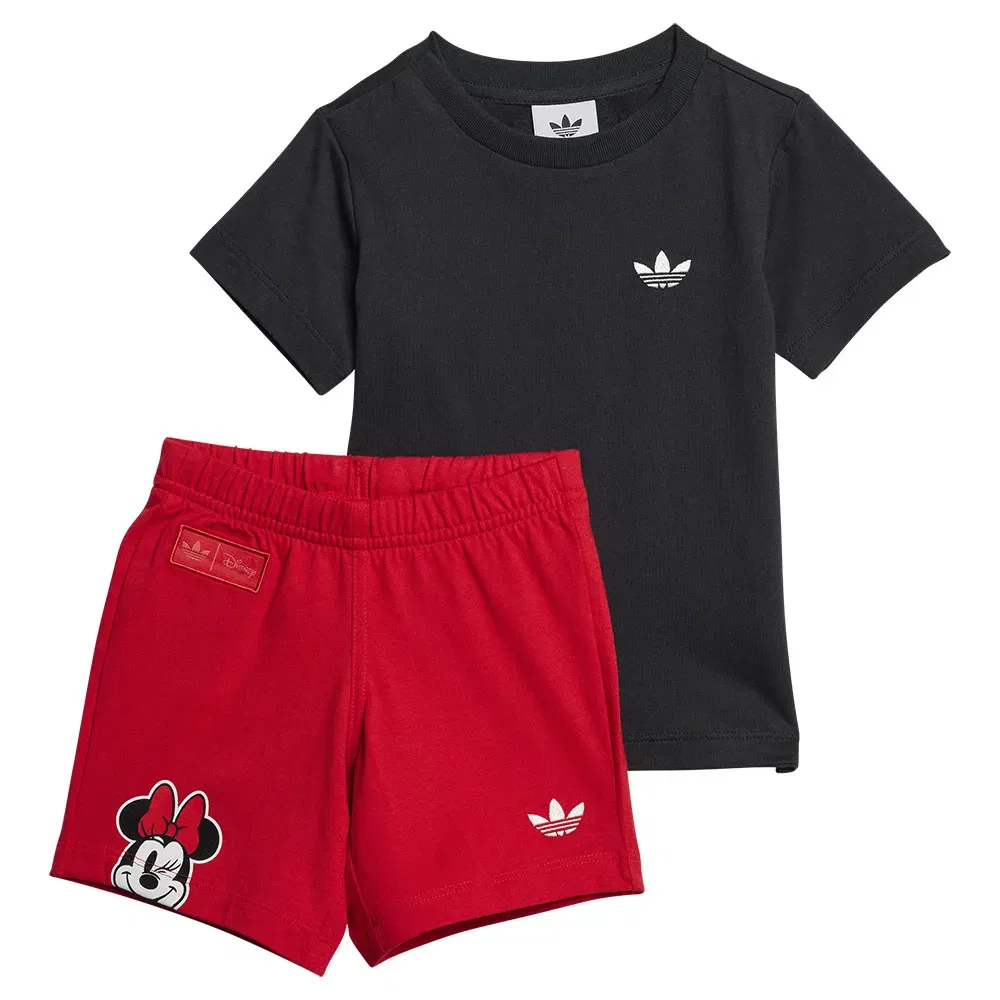 Комплект шорт и футболки Minnie Mouse Adidas Originals, красный
