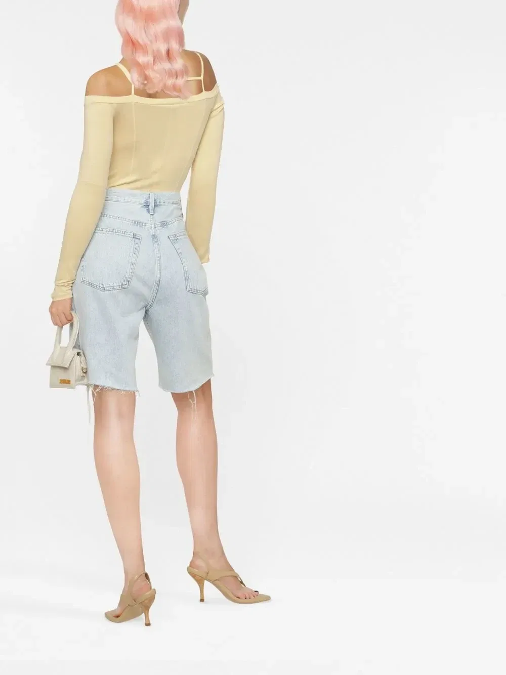 Топ Sierra с открытыми плечами Jacquemus, бежевый — фото 3
