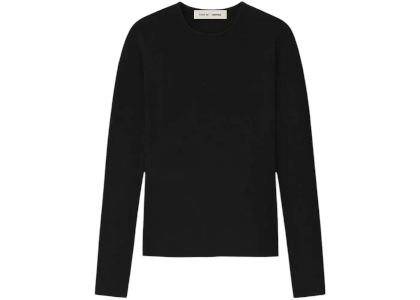 Женская футболка с длинным рукавом Fear of God Essentials, Vintage Black
