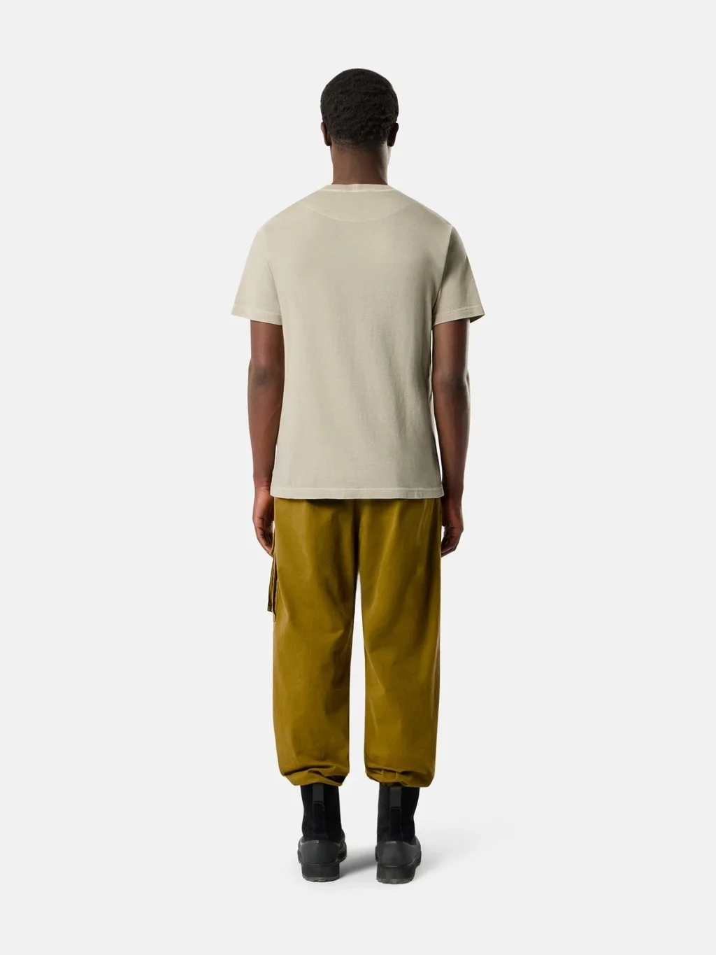 Мужская футболка Stone Island Slim-fit With Compass Patch, песочный — фото 3