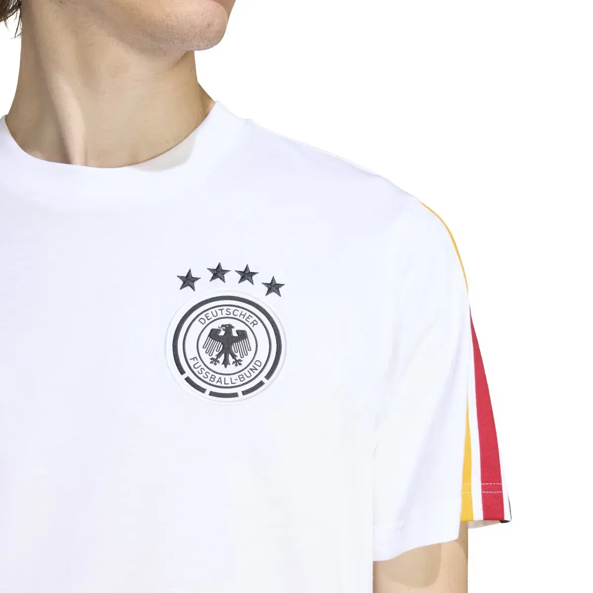 Мужская футболка с принтом Alemania Mundial 2026 DNA adidas, Blanco — фото 4