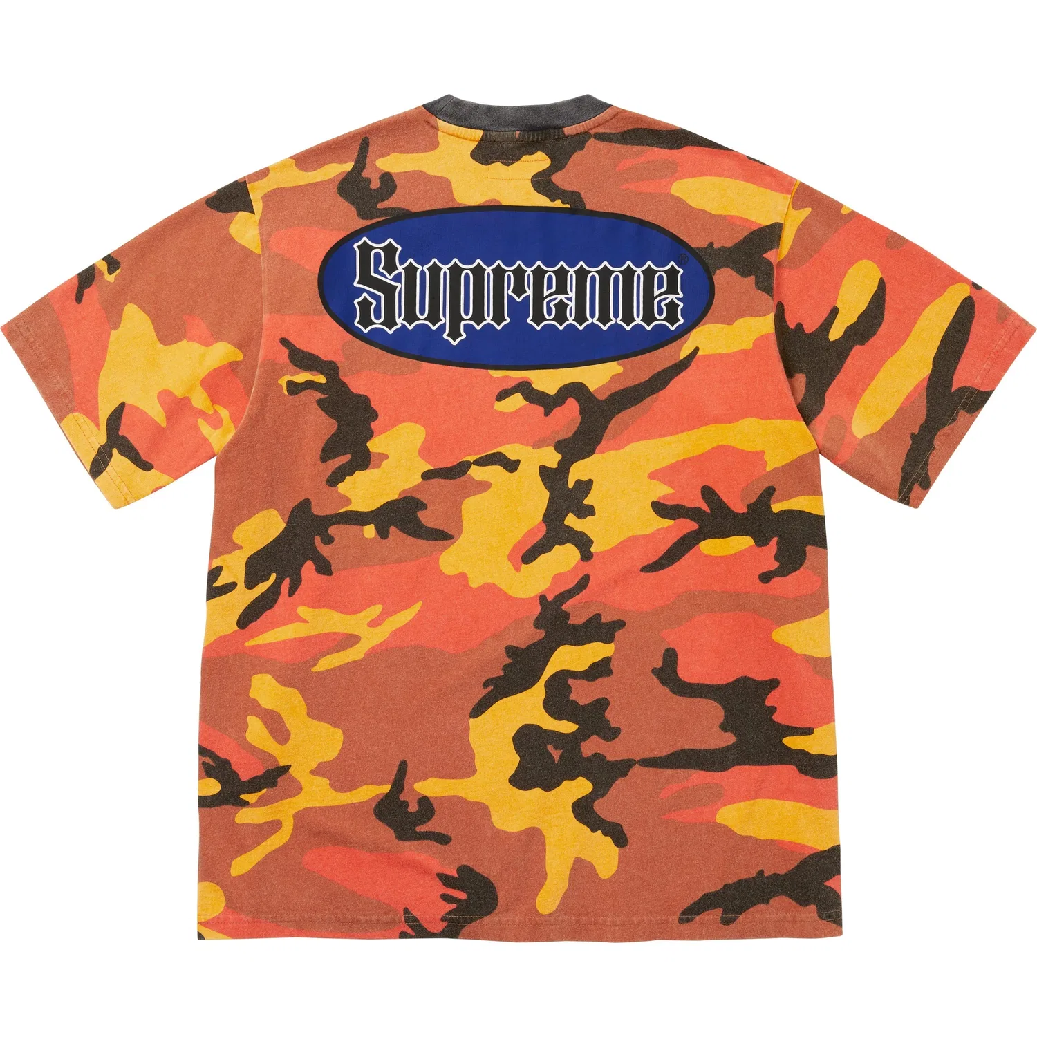 Детская футболка с принтом Supreme, Camouflage Orange — фото 3