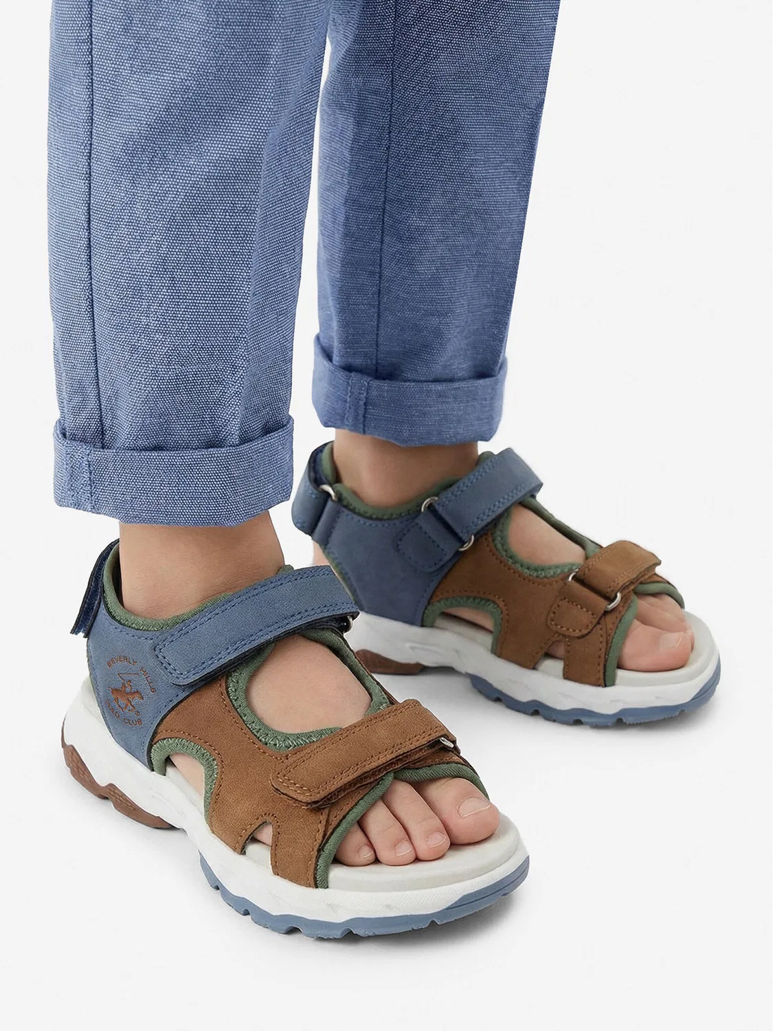 Сандалии для мальчика Beverly Hills Polo Club, разноцветный