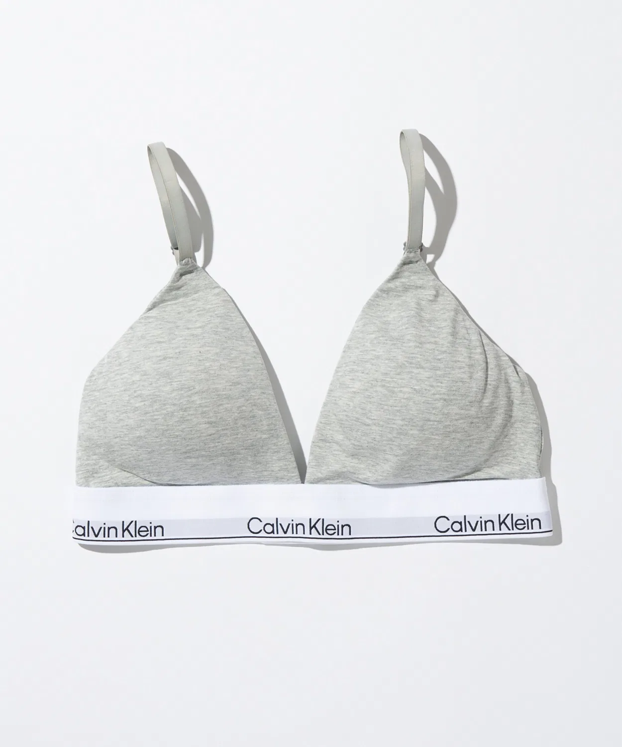 Женский бюстгальтер без косточек с логотипом Calvin Klein QF8498, Черный — фото 2