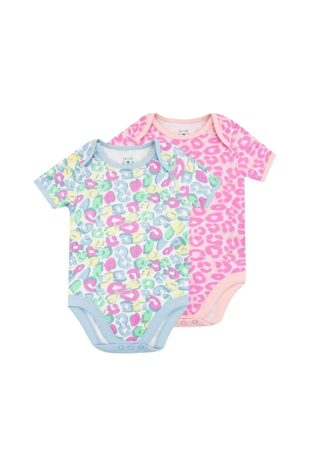 Боди с животным принтом, 2 шт, Harry Bear, Multi