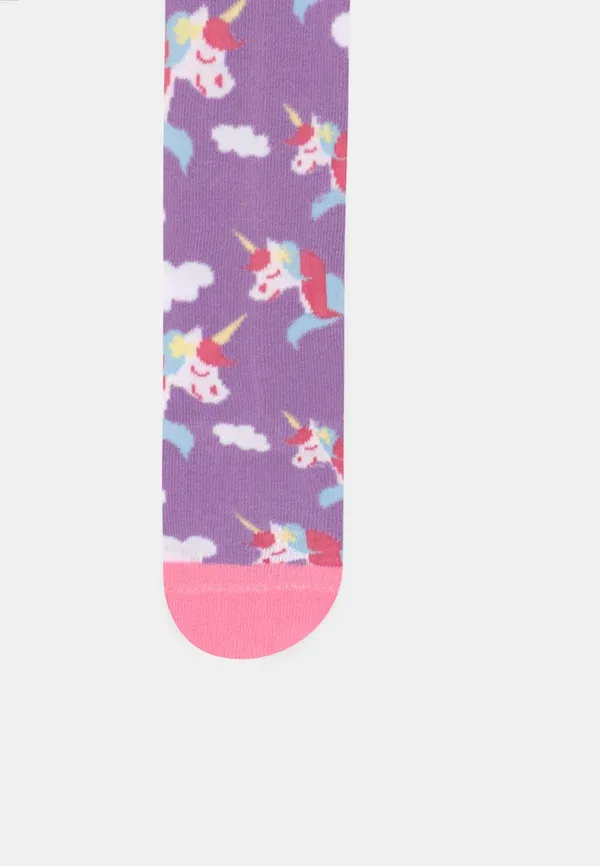 Колготки с животными Tights unicorn 2 pack Playshoes, violett/rosa, фиолетовый/розовый — фото 4