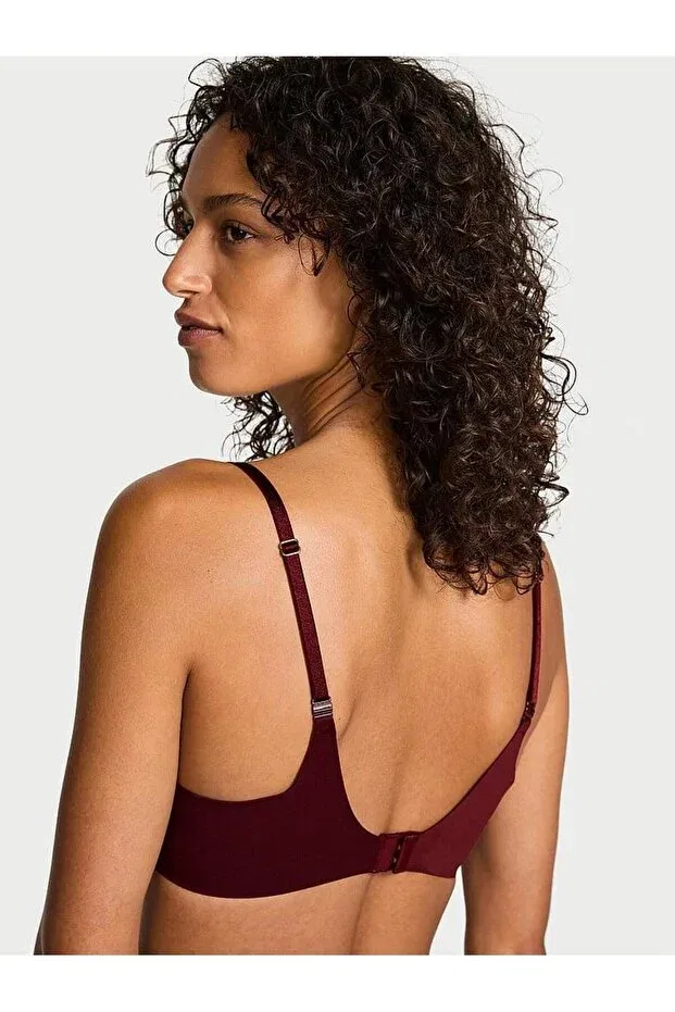 Женский бюстгальтер пуш-ап с бретелями-спагетти Victoria'S Secret, Dark Burgundy — фото 2