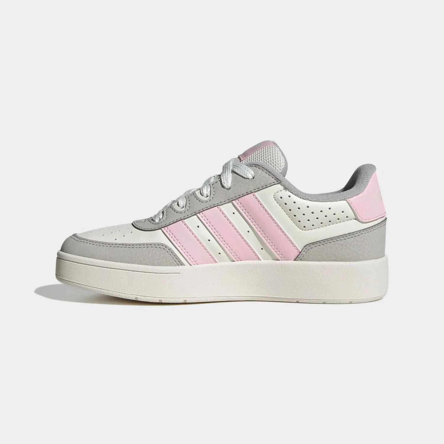 Детские кроссовки с низким профилем Adidas Sportswear, Core White/Clear Pink/Grey Two — фото 3
