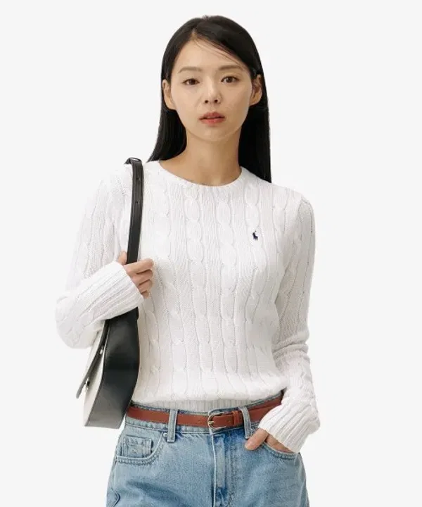 Свитер из хлопка, Polo Ralph Lauren, белый