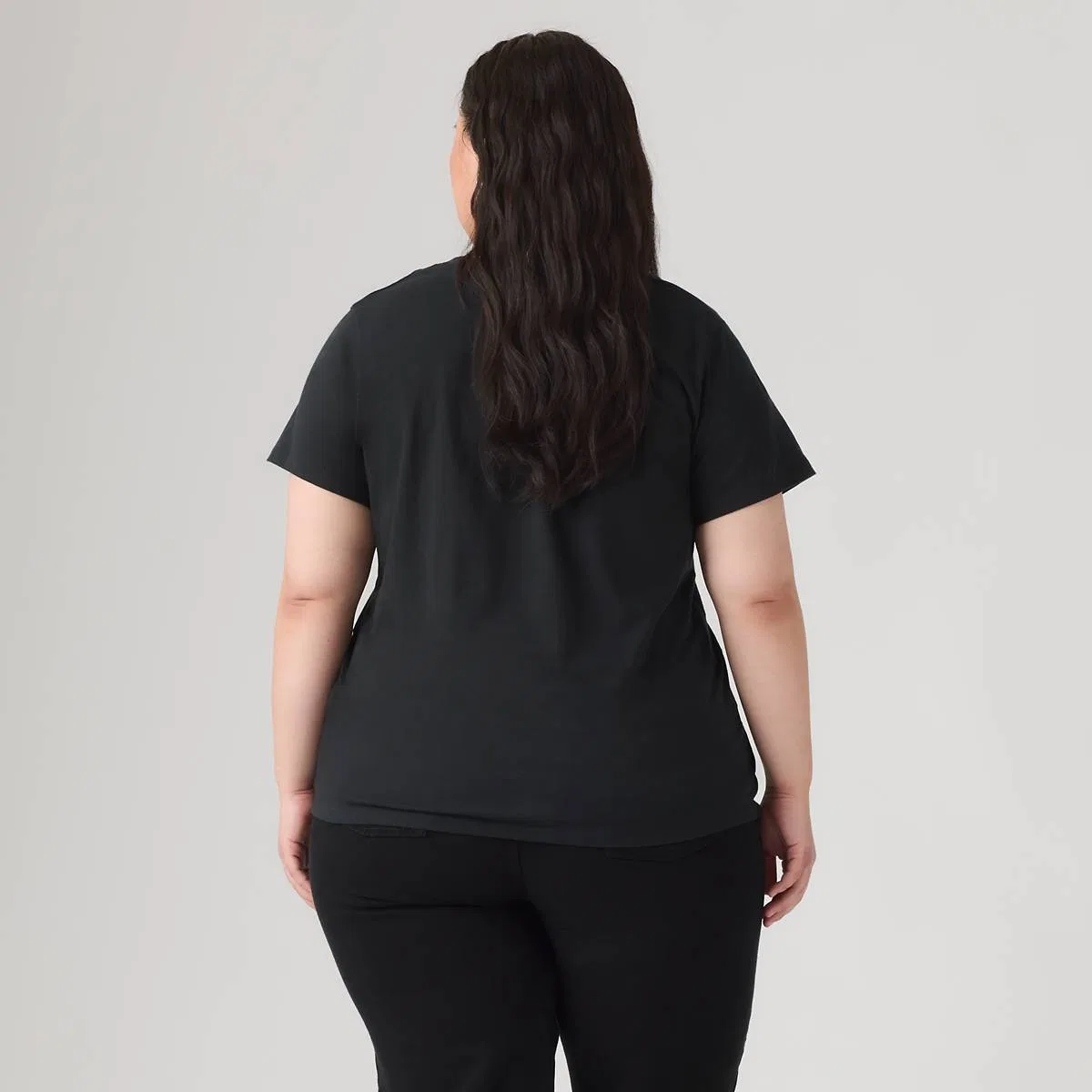 Идеальная футболка с круглым вырезом (большого размера) Levi's, Mineral Black - Black — фото 4