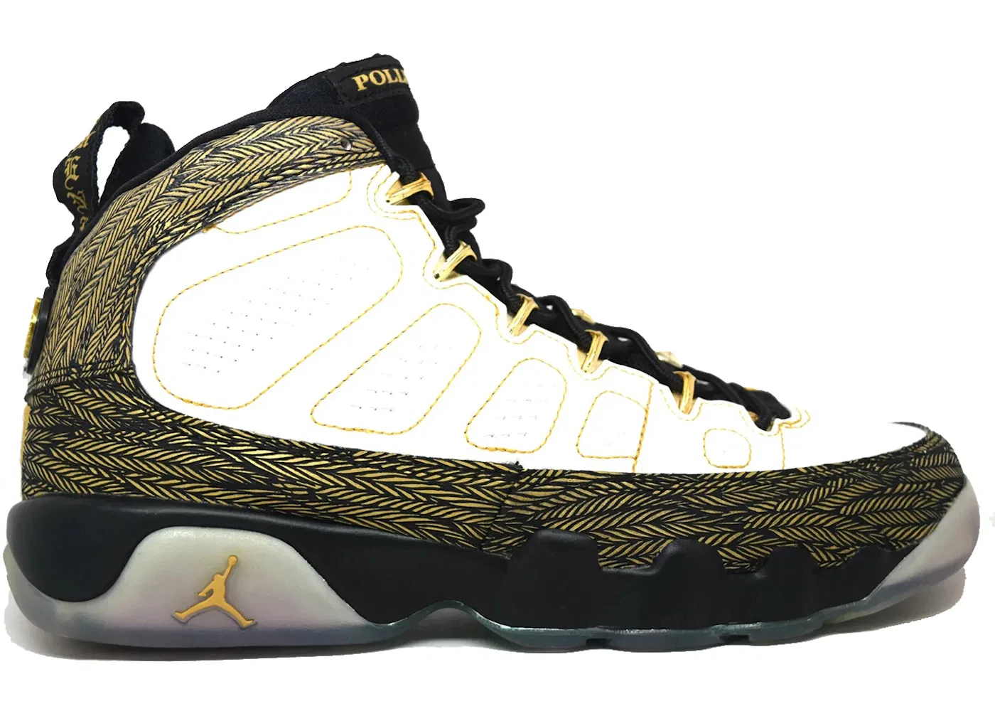Детские кроссовки Lifestyle Jordan 9 Retro Jordan, White Metallic Gold Black