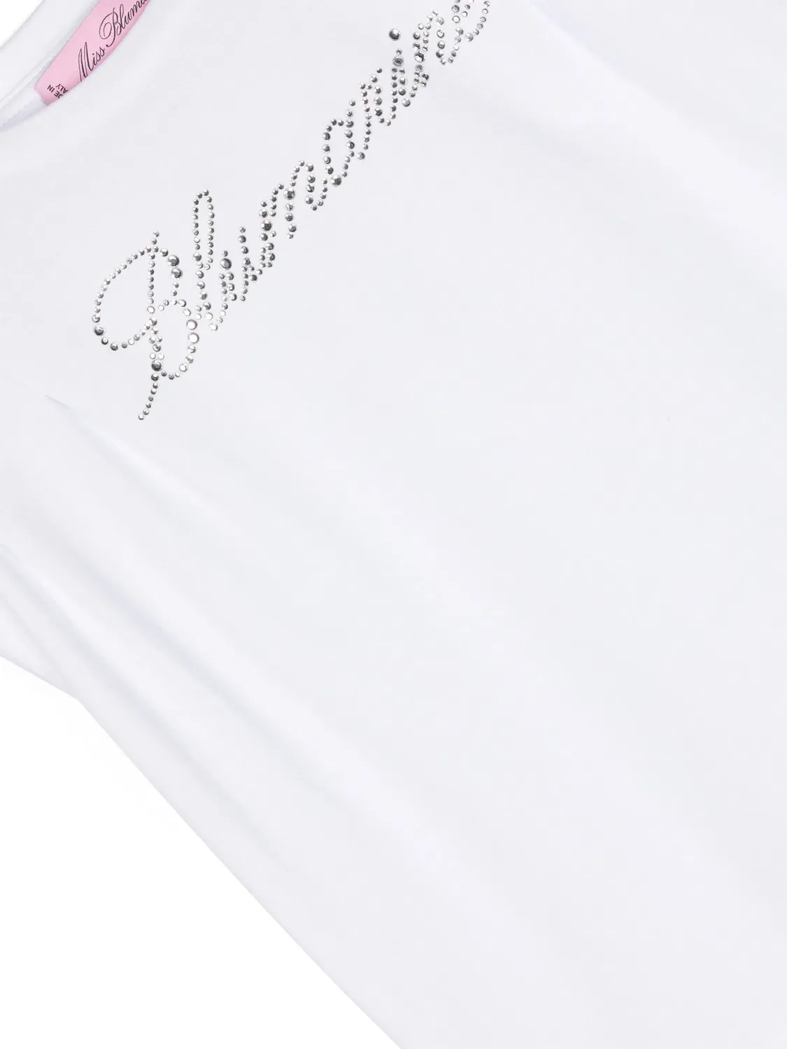 Топ с плечевыми подушками Miss Blumarine, белый — фото 2
