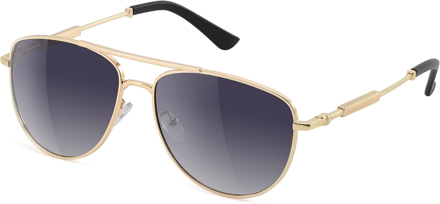 

Винтажные квадратные солнцезащитные очки большого размера для женщин и мужчин, ретро-стиль, дизайнерские очки с защитой от УФ-излучения Foliful, A02-gold/Gradient Grey Lens