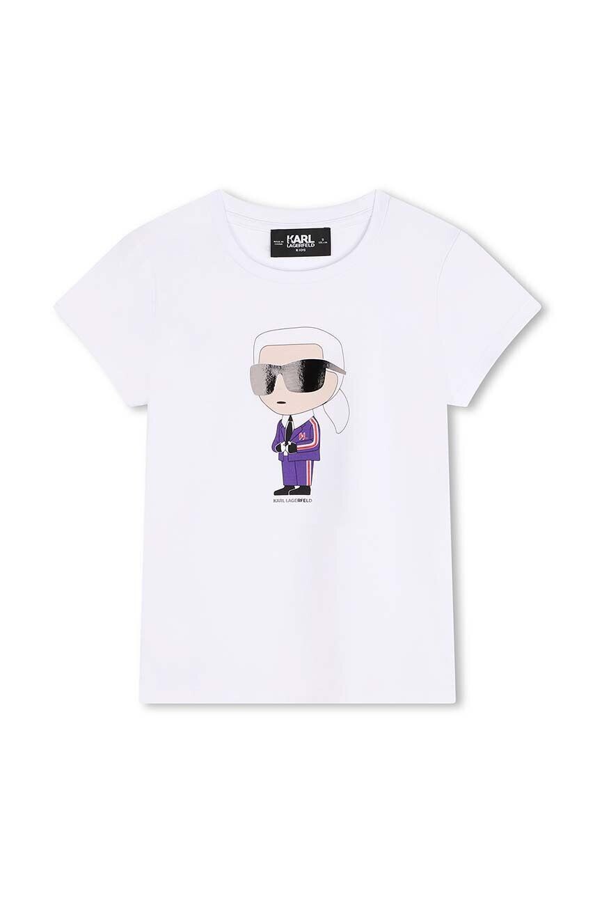 

Детская футболка Карла Лагерфельда Karl Lagerfeld, белый