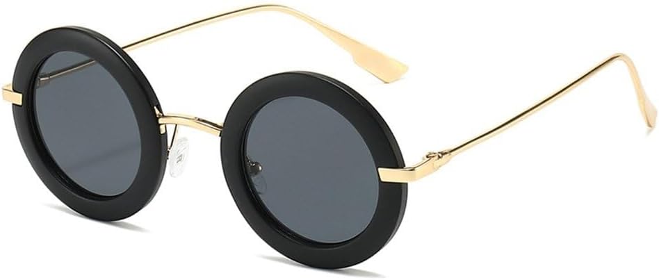 

Ретро маленькие круглые женские солнцезащитные очки, модные гелевые очки с градиентным переходом цвета, защита от УФ-излучения UV400, мужские модные панк-солнцезащитные очки с матовой поверхностью SKFGNX, Matte Black Gray