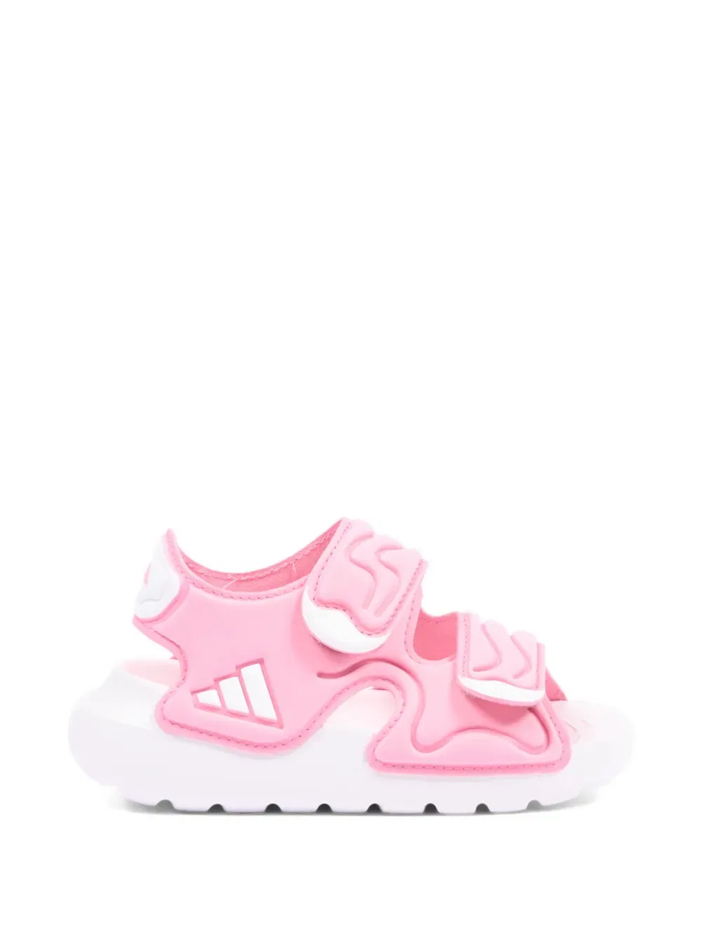 Сандалии Altaswim 3 с логотипом и ремешком Adidas Kids, розовый — фото 2