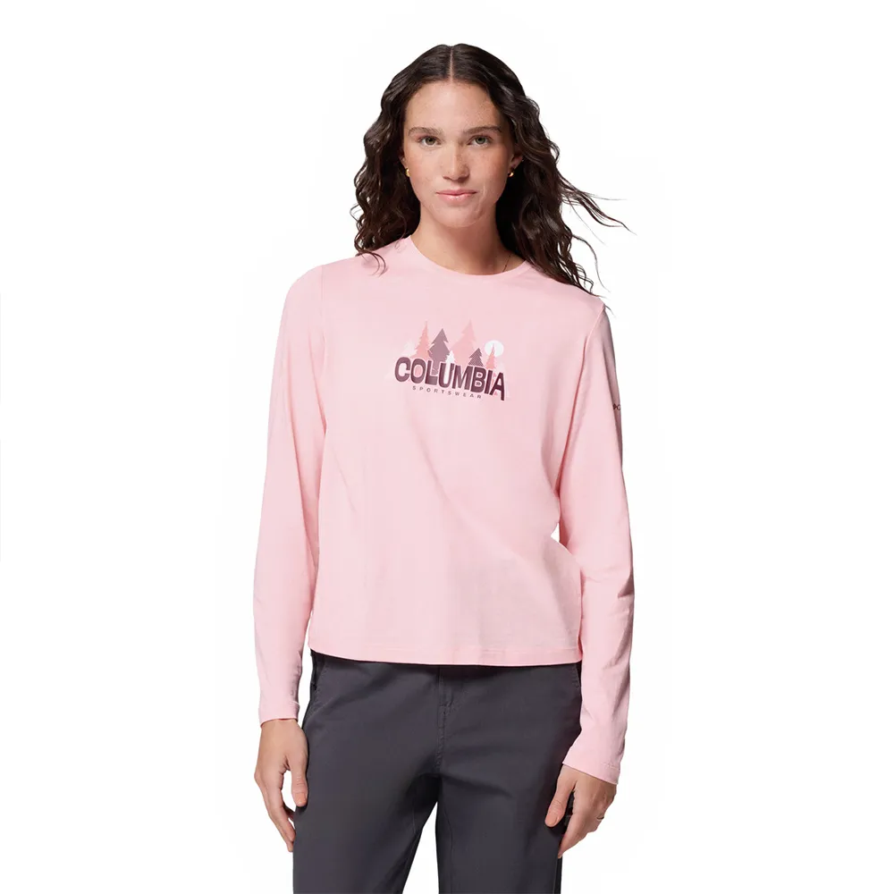 

Лонгслив Columbia Ruby Springs Graphic, розовый