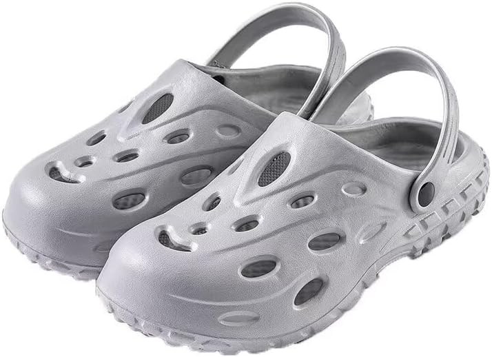 

Мужские и женские легкие тапочки с закрытым носком для летней прогулки, пляжа и водных видов спорта Zonkacen, серый