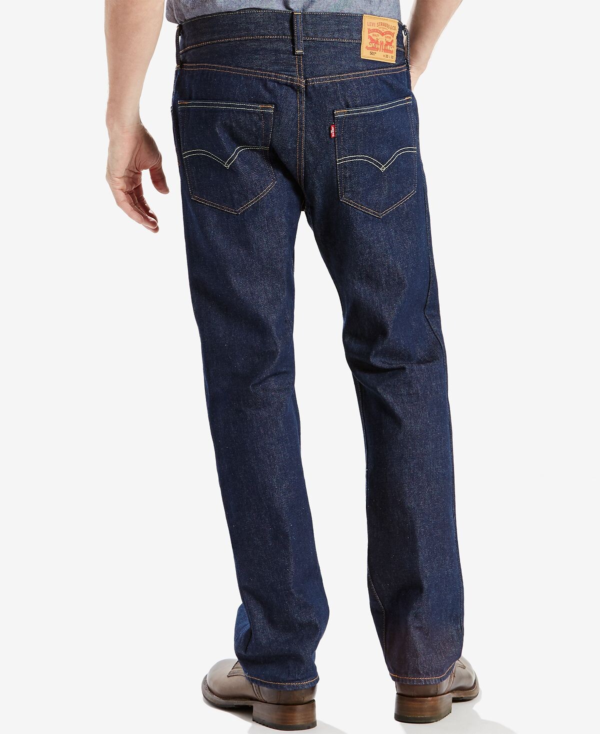Мужские эластичные джинсы с пуговицами 501 Original Fit Fly Levi's — фото 2