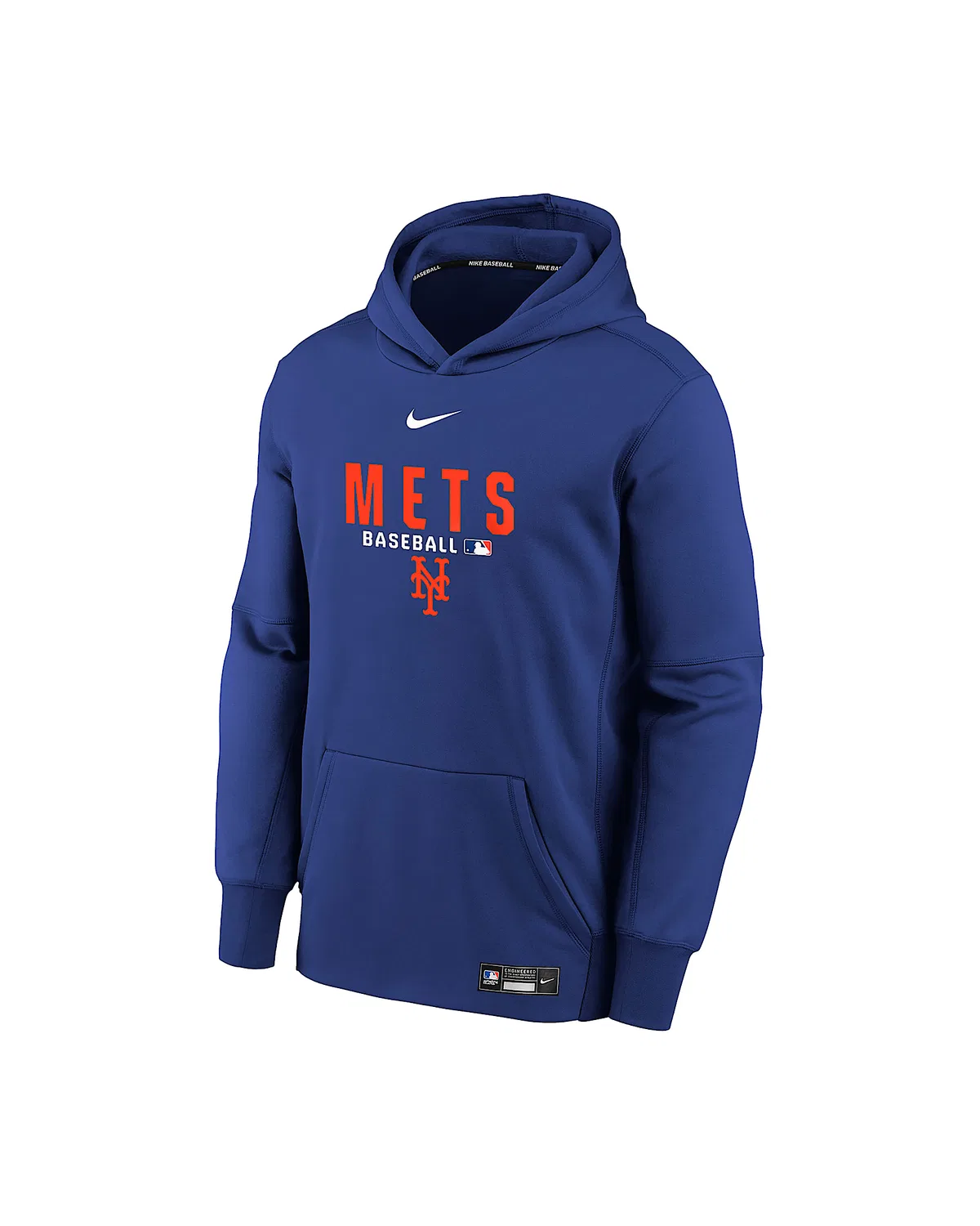 Большой детский термо-регулирующий свитшот Therma-FIT MLB New York Mets Authentic Collection, Blue