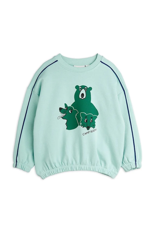

Детская хлопковая толстовка Camp Rodini Mini Rodini, бирюзовый