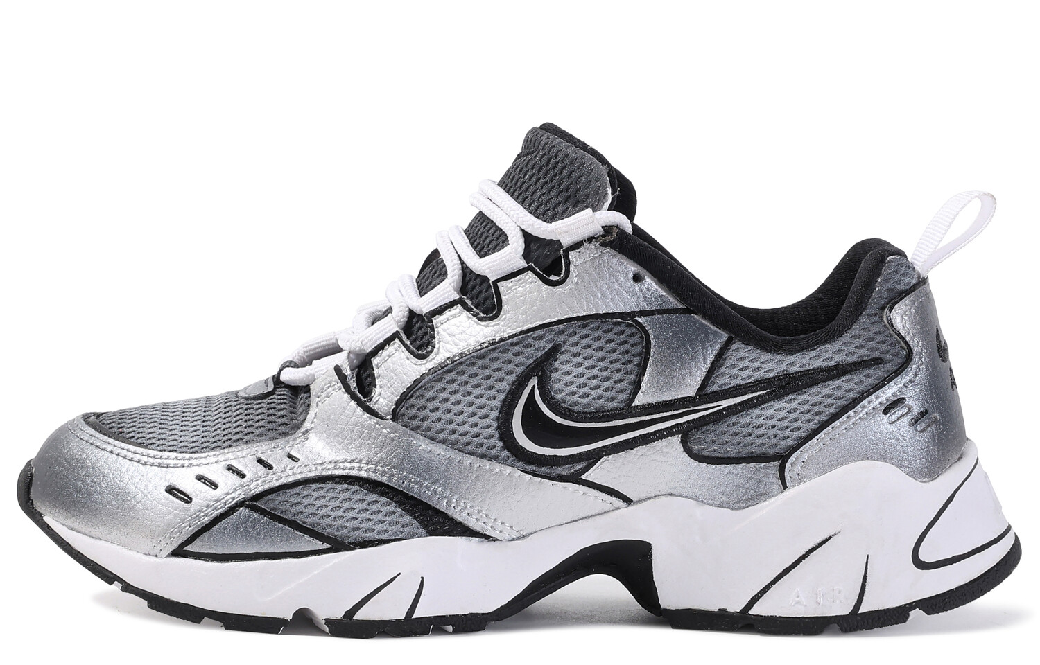 

Кроссовки Air Heights Lifestyle женские с низким верхом, серебристо-белые Nike, Белый, Кроссовки Air Heights Lifestyle женские с низким верхом, серебристо-белые Nike