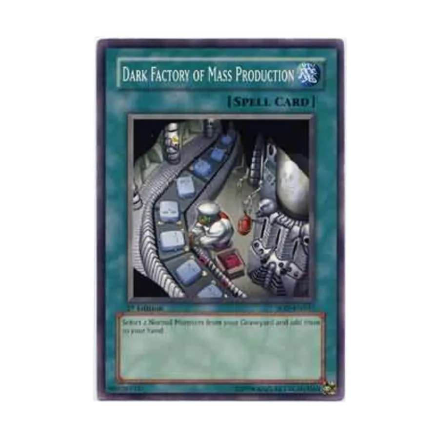 

CCG Темная фабрика массового производства (Обычная), Yu-Gi-Oh - Soul of the Duelist - Singles