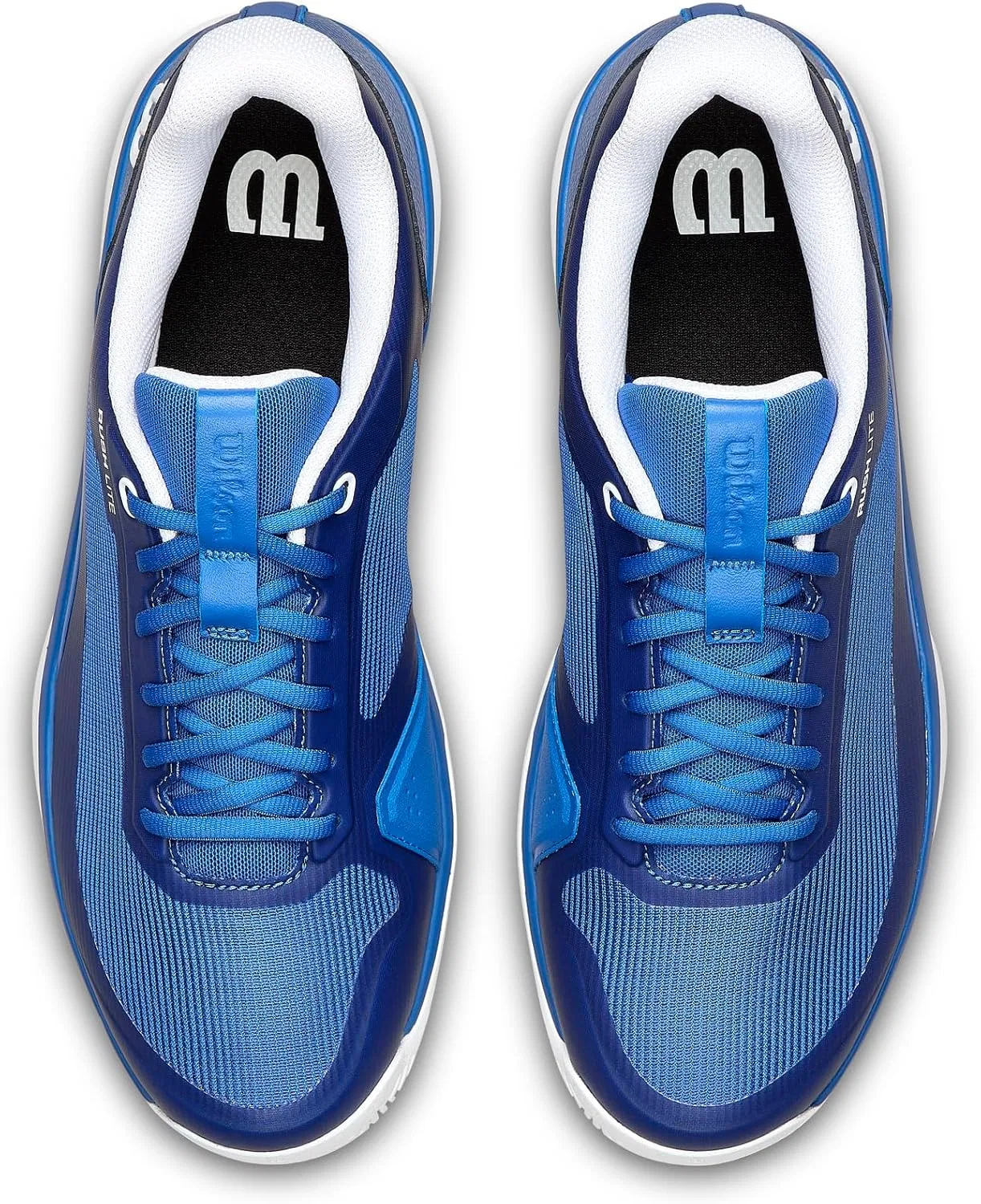 Кроссовки теннисные Wilson Rush Lite 5, Deja Vu Blue/White/Safety Yellow — фото 4
